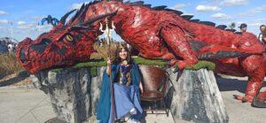 Léa cosplayé en Vanessa de la Petite sirène - Cidre et dragon 2022
